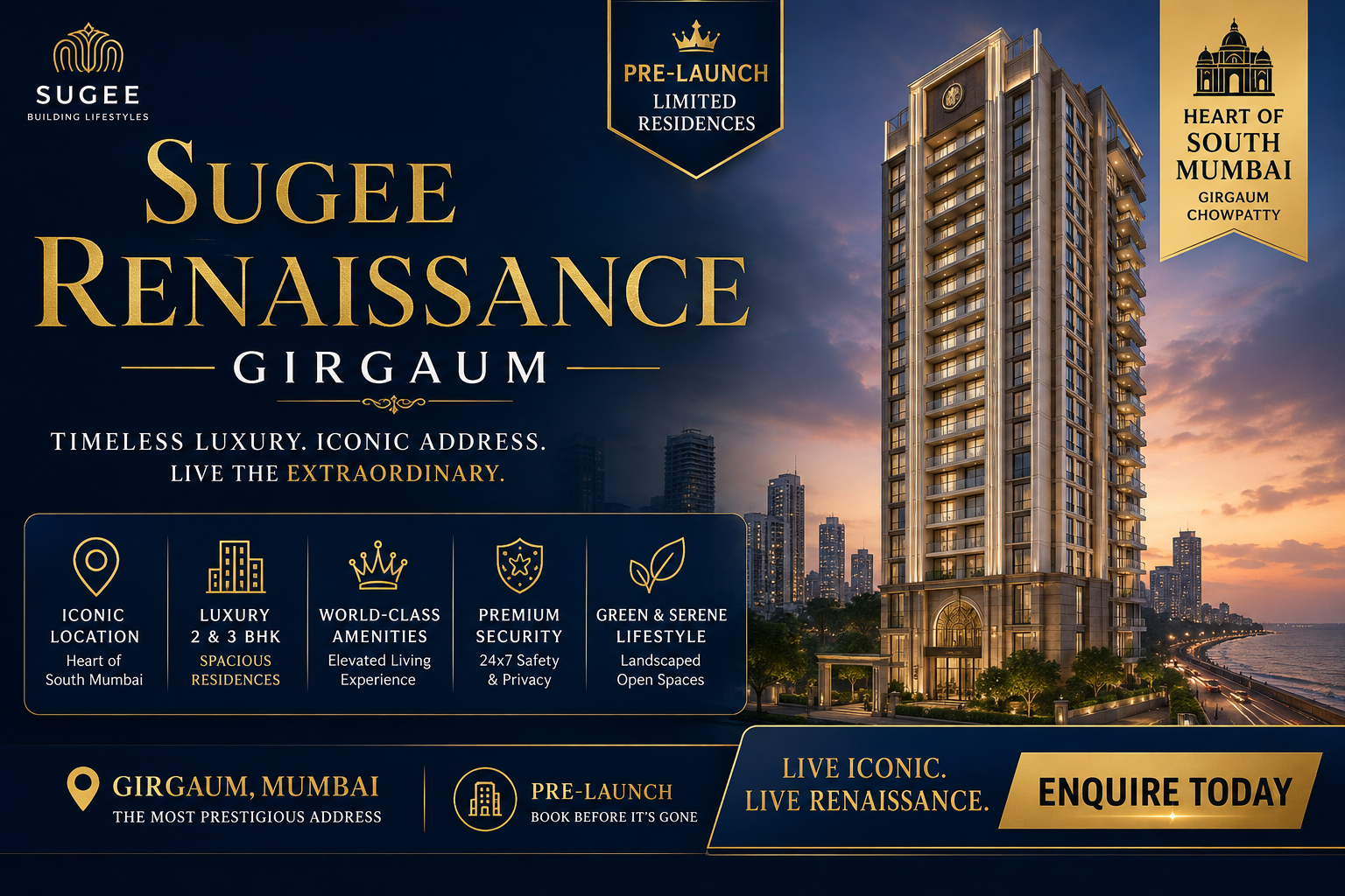 Sugee Renaissance Girgaum - Luxury Apartments