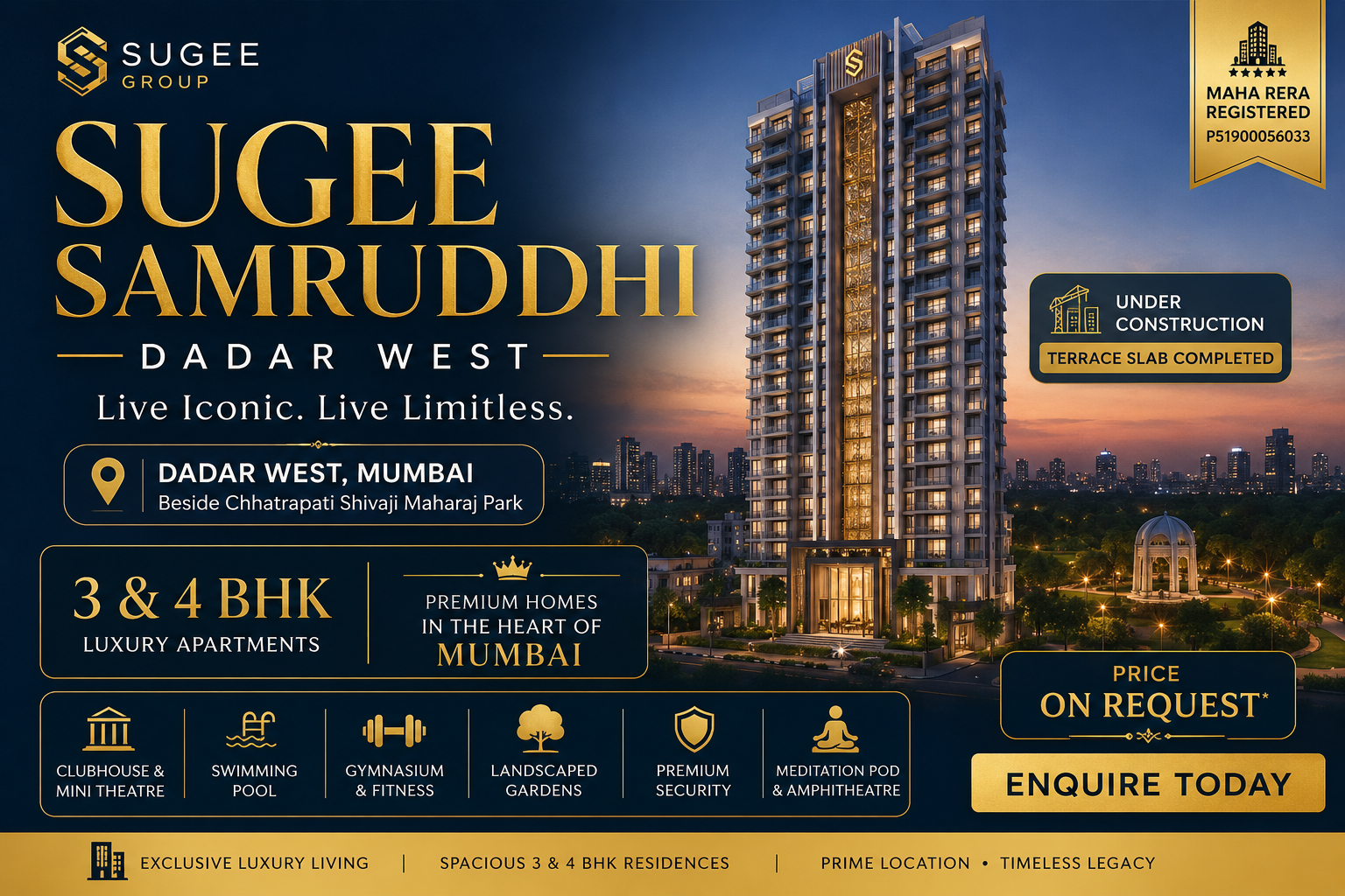 Sugee Samruddhi Dadar West - Premium 4 BHK Flats