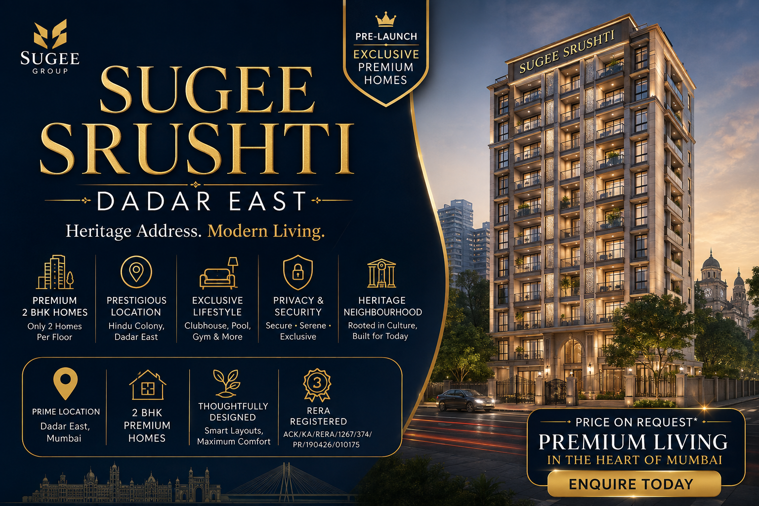 Sugee Srushti Dadar East - Premium 2 BHK Homes